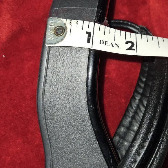 Beira Rio Black Platform Wedge Thong Women's Sandals Made In Brazil - Size 7 - Picture 6 of 7